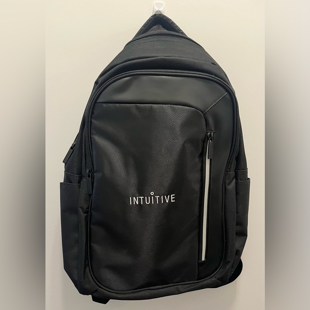 New laptop backpack black Intuitive logo.